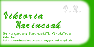 viktoria marincsak business card